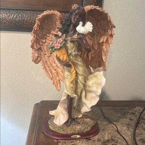 Rare African American Montifiori Collection Angelic Figurine